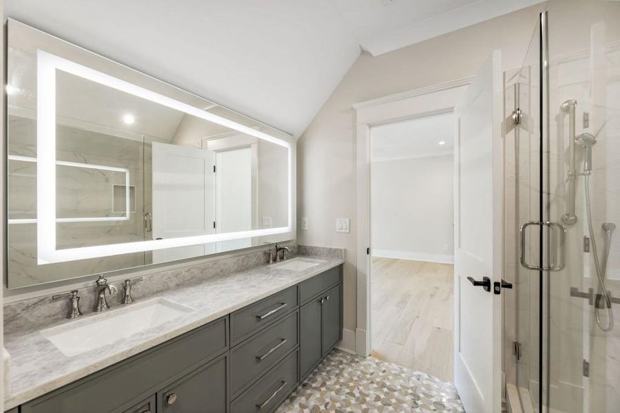 Furnished interior view inside a new home in , Alpharetta (Image 16).