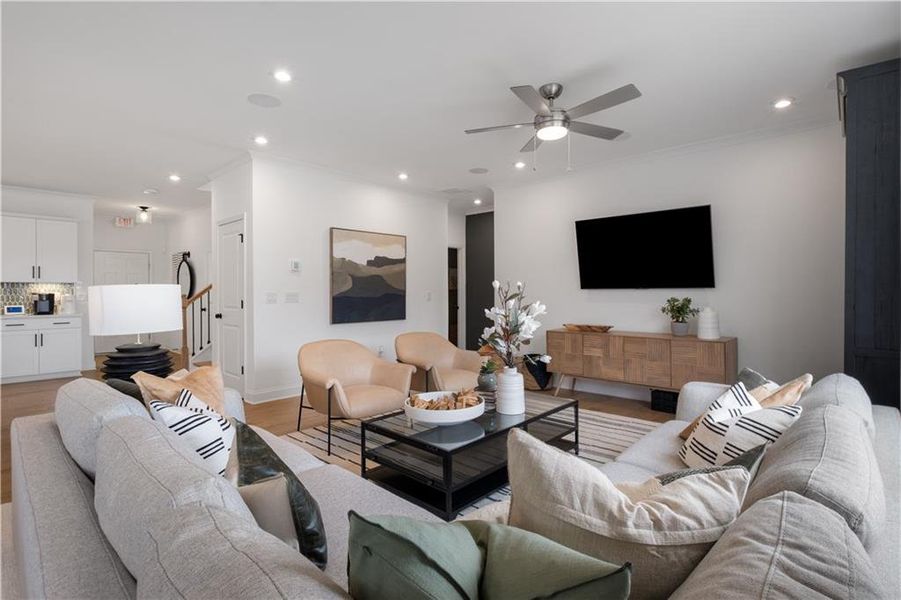 Furnished interior view inside a new home in Briar Creek, Atlanta (Image 10).