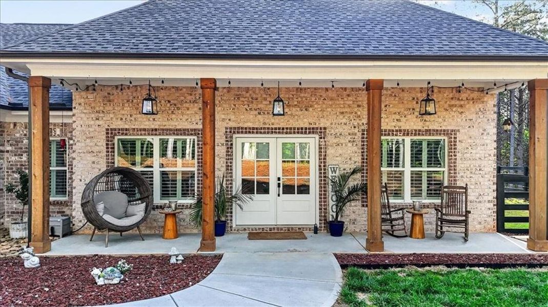 Exterior details and patio area of a home in , Talking Rock (Image 29).