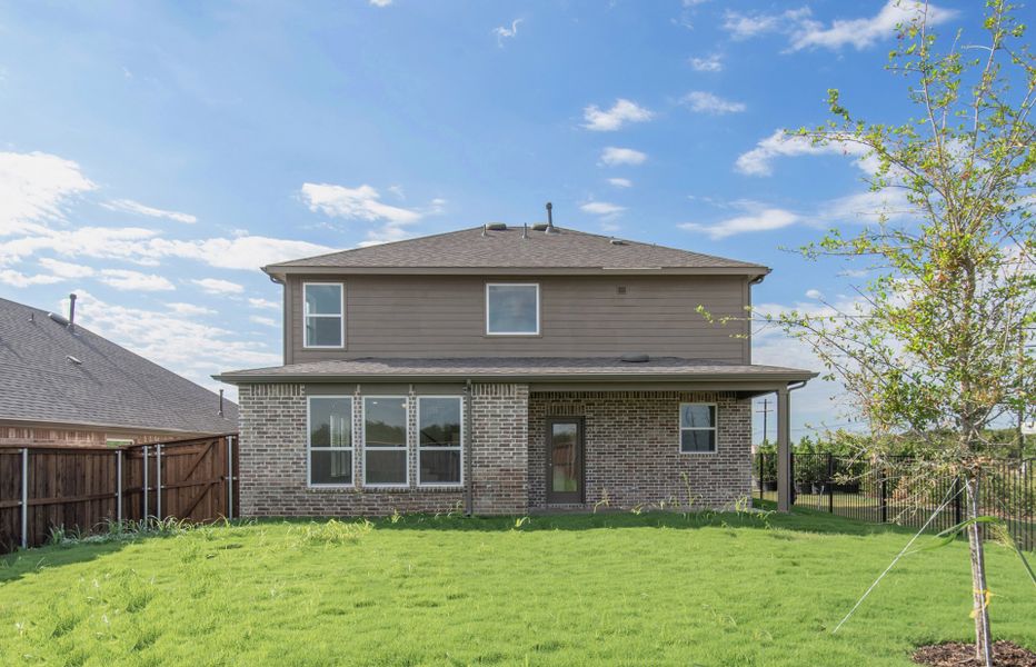 Spacious, fenced-in backyard