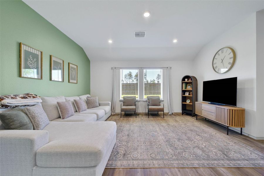 Furnished interior view inside a new home in The Canopies, Splendora (Image 9).