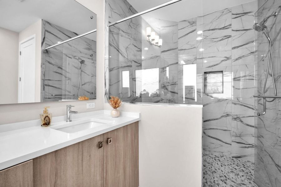 Furnished interior view inside a new home in , Boca Raton (Image 38).