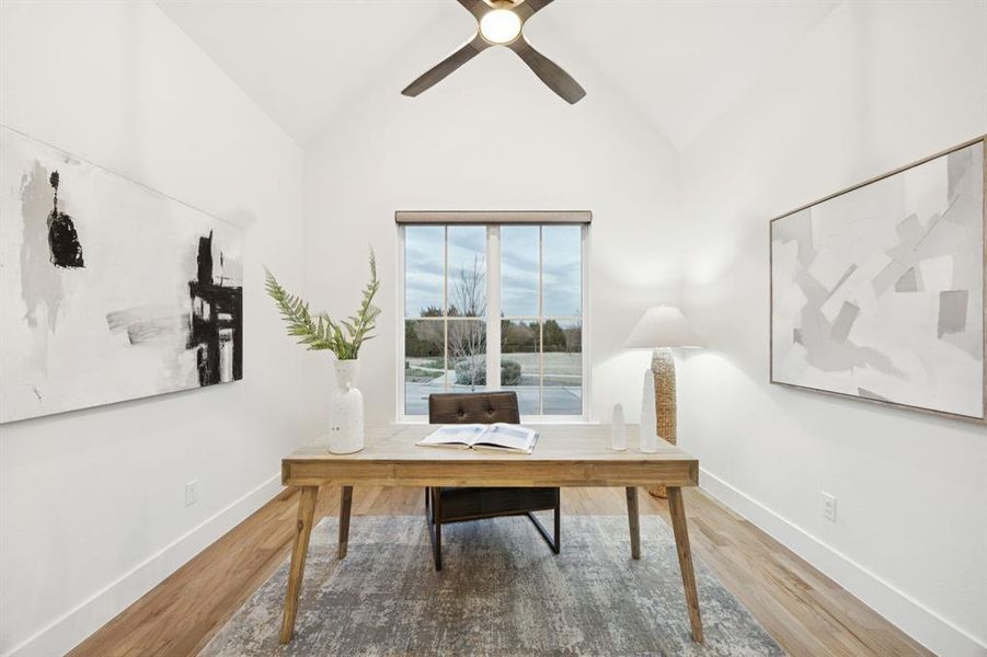 Furnished interior view inside a new home in Edgestone at Legacy, Frisco (Image 12).