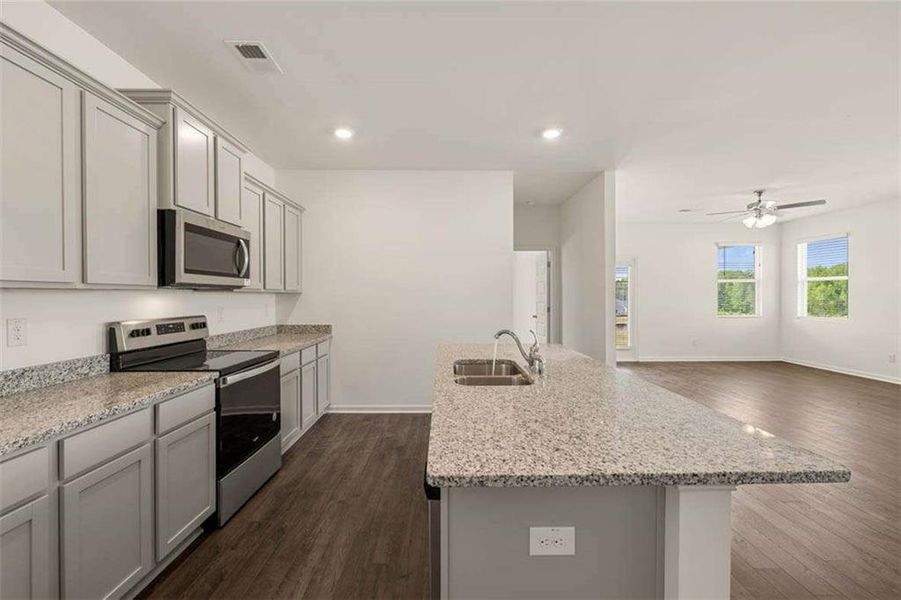 Furnished interior view inside a new home in Shoal Creek, Hampton (Image 5).