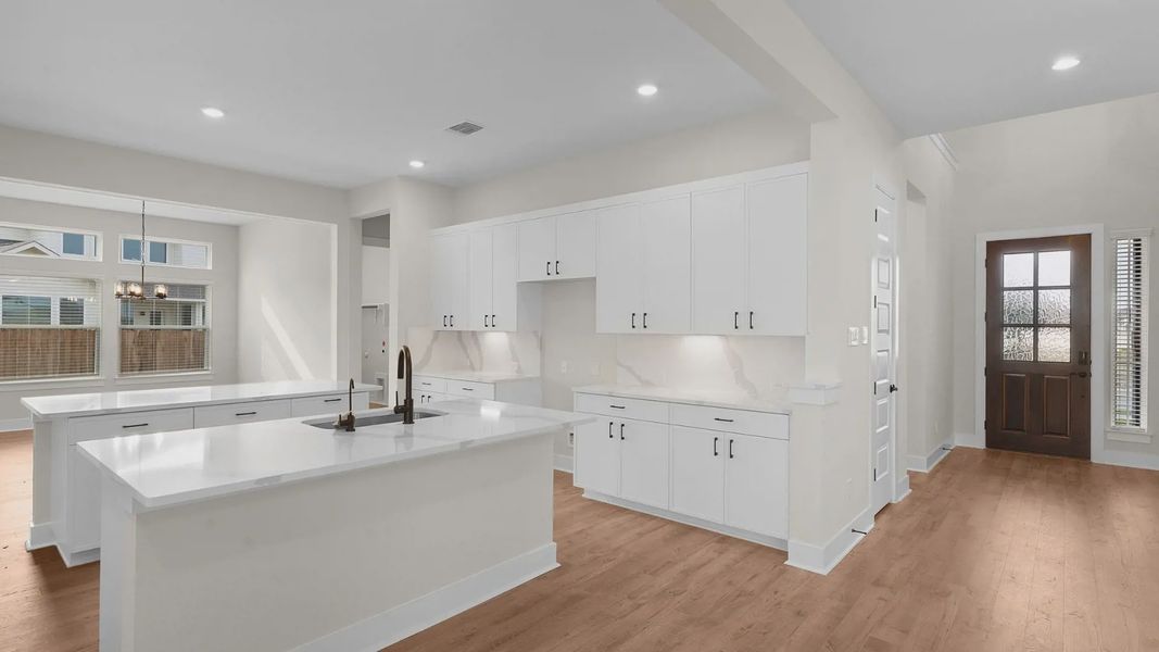 Furnished interior view inside a new home in The Grove at Blackhawk, Pflugerville (Image 5).