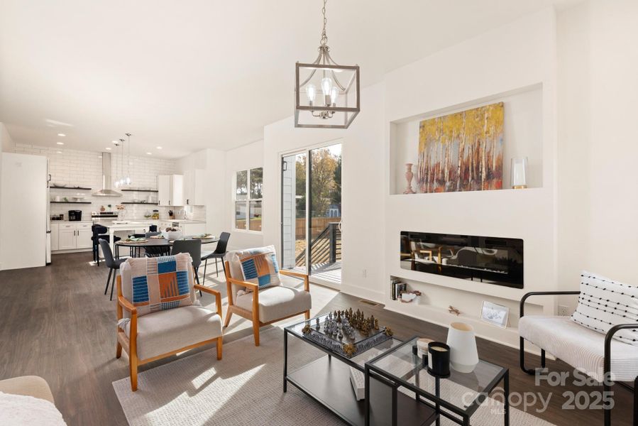 Furnished interior view inside a new home in , Matthews (Image 10).