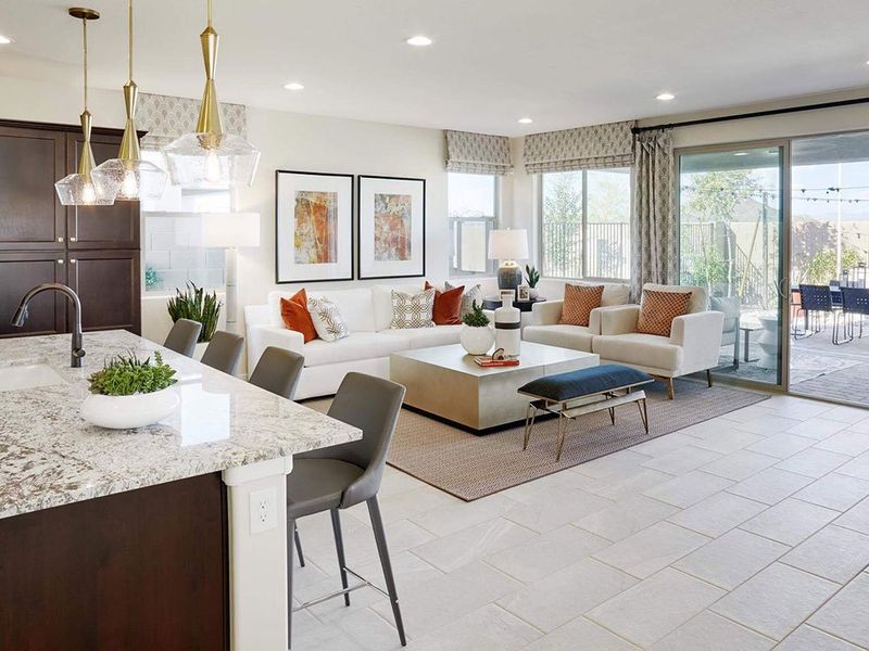 Furnished interior view inside a new home in Rancho Mercado, Surprise (Image 3).