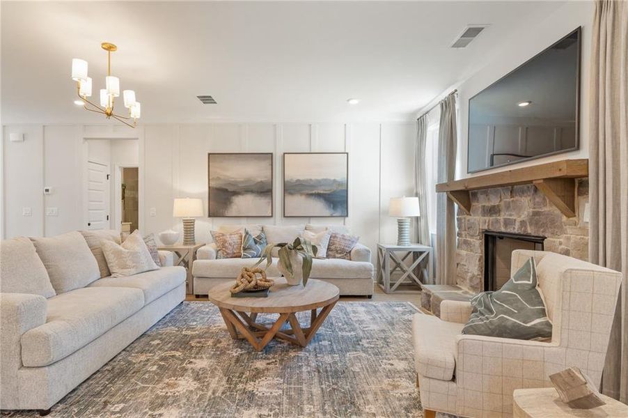 Furnished interior view inside a new home in , Dallas (Image 5).