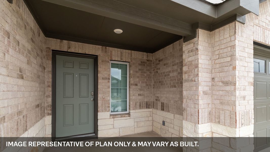 Exterior details and patio area of a home in Palomino, Manor (Image 3).