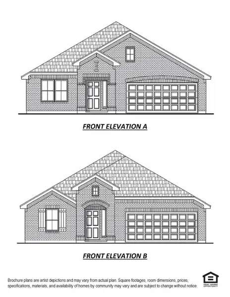 Exterior rendering of this home design in Rollingbrook Estates, Baytown, TX (Image 5).