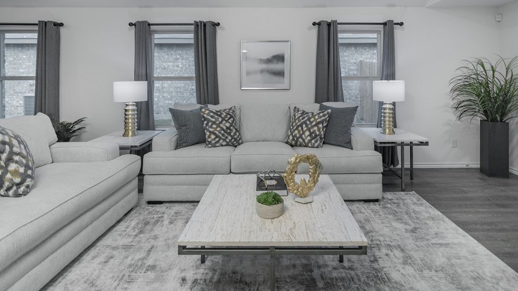 Furnished interior view inside a new home in Valor Farms, Royse City (Image 15).