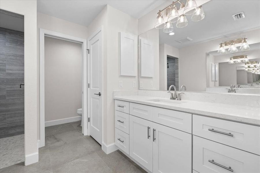 Furnished interior view inside a new home in , Englewood (Image 9). Furnished interior view inside a new home in , Englewood (Image 9).