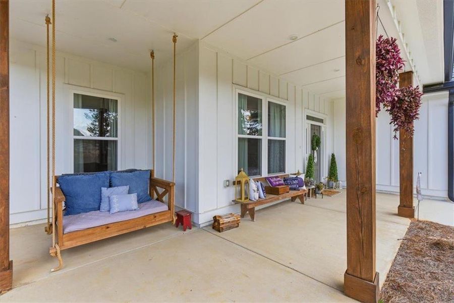Exterior details and patio area of a home in , Calhoun (Image 28).