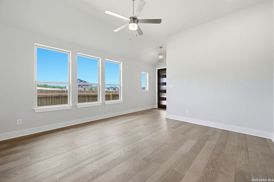 Spacious, unfurnished interior of a new home in Prominence, San Antonio (Image 18). Spacious, unfurnished interior of a new home in Prominence, San Antonio (Image 18).