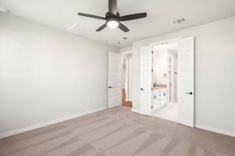 Spacious, unfurnished interior of a new home in Terrace Collection at Heritage, Dripping Springs (Image 16). Spacious, unfurnished interior of a new home in Terrace Collection at Heritage, Dripping Springs (Image 16).