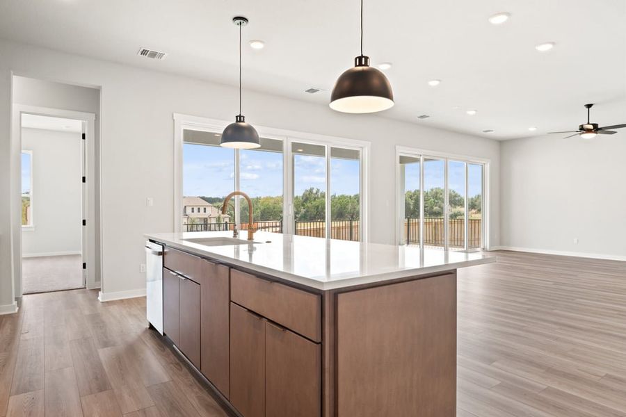 Furnished interior view inside a new home in Capitol Collection at Lariat, Liberty Hill (Image 8).