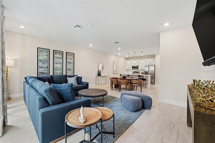 Furnished interior view inside a new home in , Reunion (Image 16).