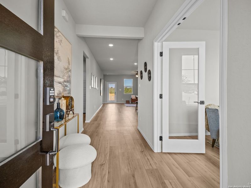 Furnished interior view inside a new home in Horizon Pointe, Converse (Image 8).