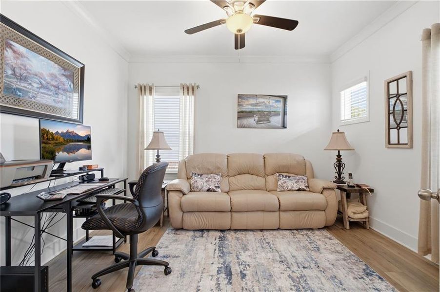 Furnished interior view inside a new home in The Court at Gainesville Township, Gainesville (Image 21).