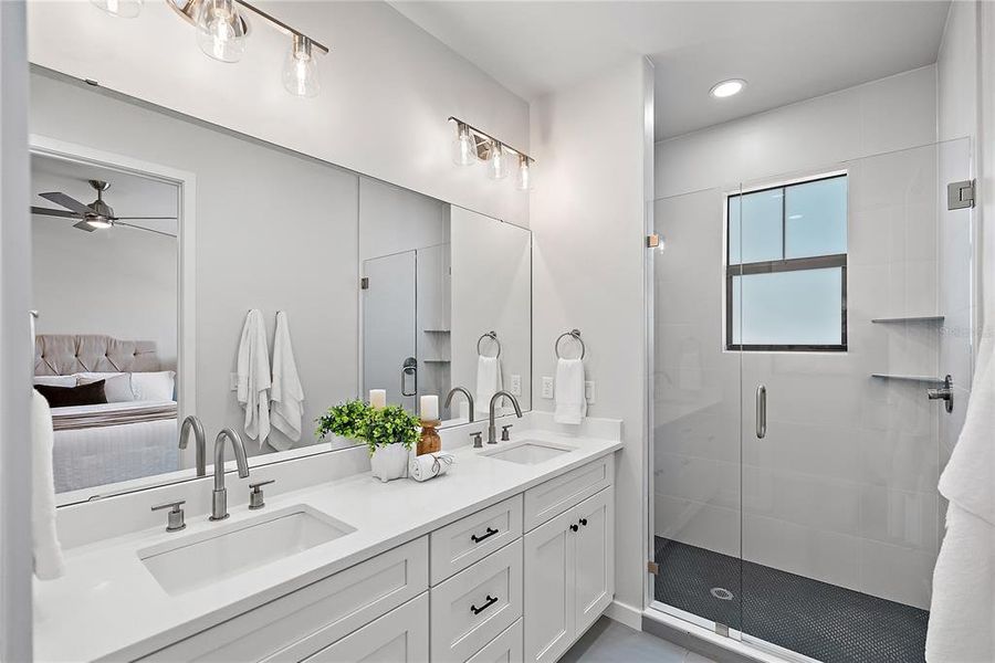 Furnished interior view inside a new home in , St. Petersburg (Image 18).