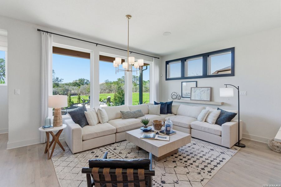 Furnished interior view inside a new home in Prominence, San Antonio (Image 17).