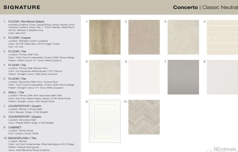 Design Selections. Home is currently under construction, selections subject to change.