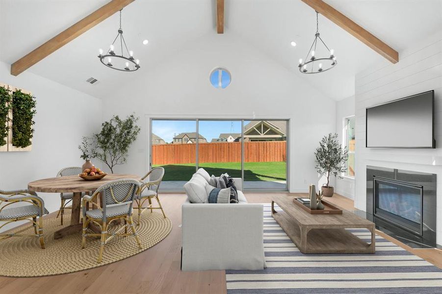 Furnished interior view inside a new home in Kreymer at the Park, Wylie (Image 18). Furnished interior view inside a new home in Kreymer at the Park, Wylie (Image 18).