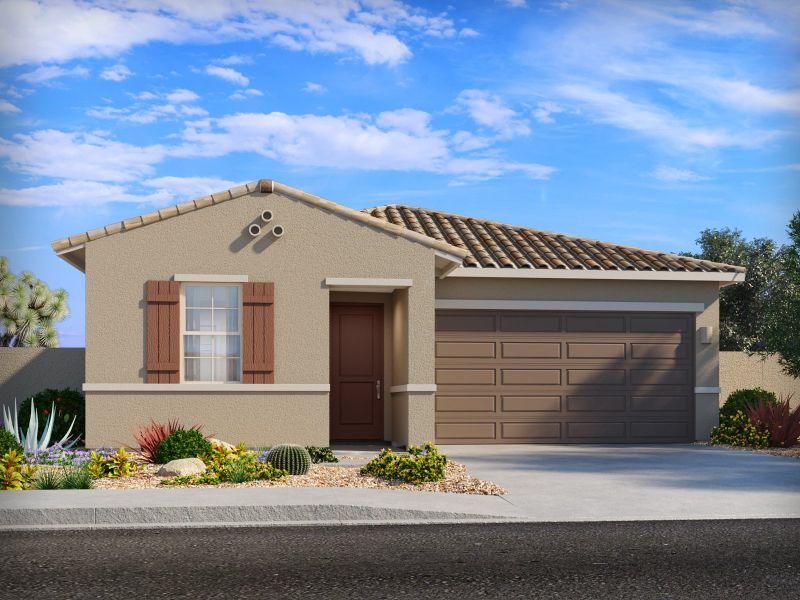 Representative exterior photo of a completed home built from the Topaz by Meritage Homes in Entrada Del Toro, Sahuarita, AZ (Image 15). Representative exterior photo of a completed home built from the Topaz by Meritage Homes in Entrada Del Toro, Sahuarita, AZ (Image 15).