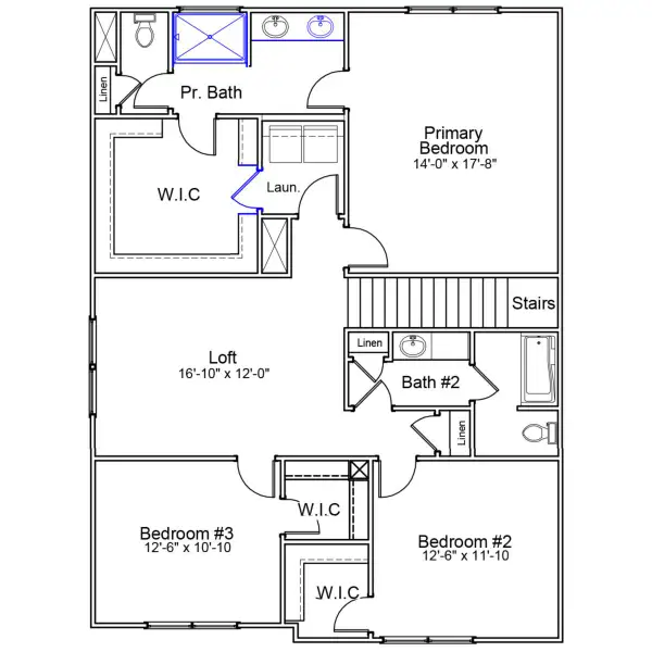 2D floor plan layout of this home in Richmond Hill, Inman, SC (Image 3). 2D floor plan layout of this home in Richmond Hill, Inman, SC (Image 3).