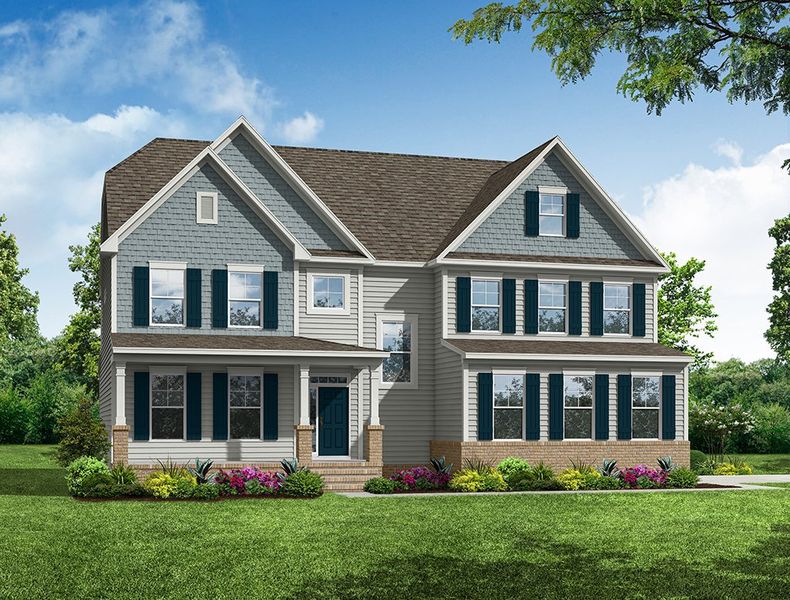 Representative exterior photo of a completed home built from the Waverly by Eastwood Homes in High Springs, Clayton, NC (Image 2).