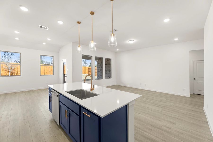 Open Kitchen-Living-Dining Room Representative Photo