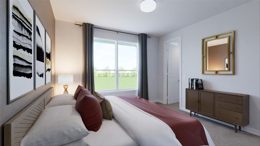 Furnished interior view inside a new home in The Villas Collection at Novel, Austin (Image 4).