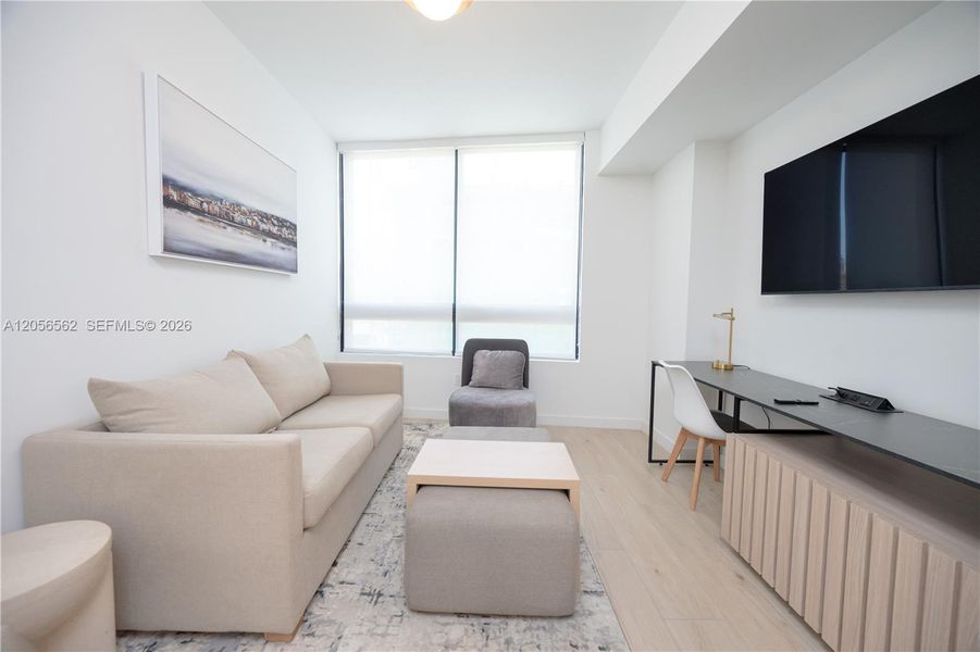 Furnished interior view inside a new home in , Miami (Image 7). Furnished interior view inside a new home in , Miami (Image 7).