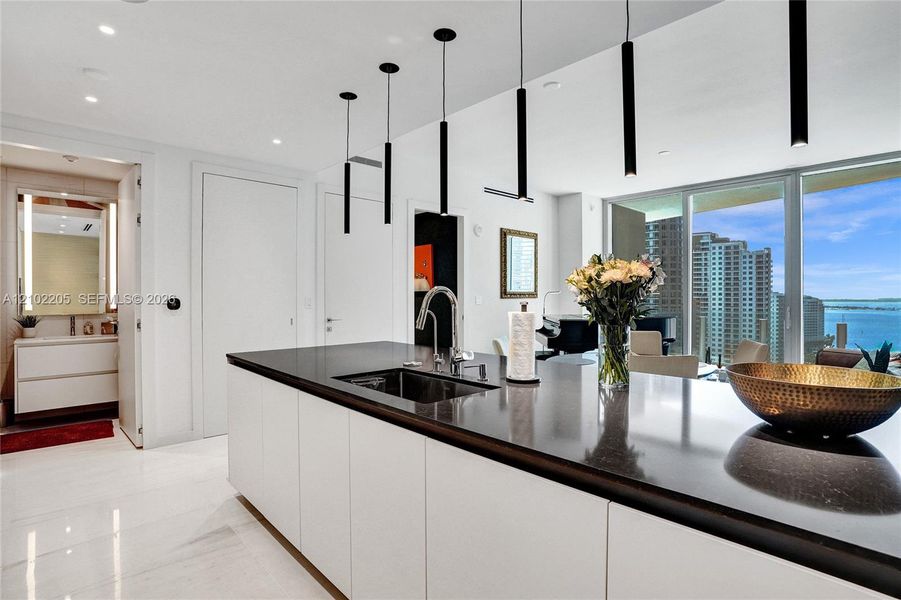 Furnished interior view inside a new home in , Miami (Image 7).