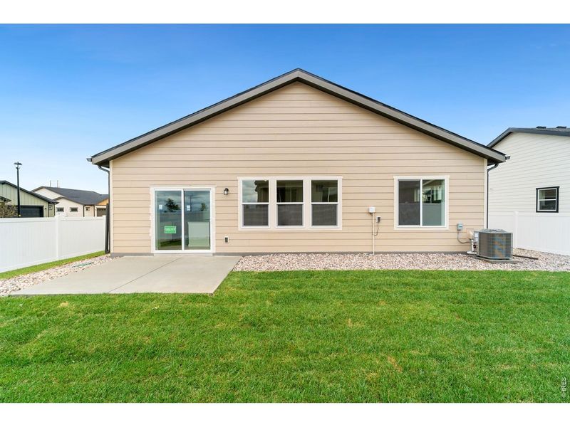 Exterior details and patio area of a home in Union Colony West, Greeley (Image 4).