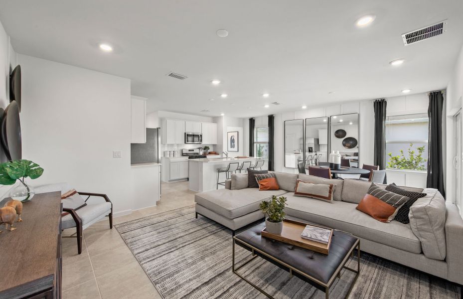 Furnished interior view inside a new home in Reagan Landing, Bradenton (Image 11).