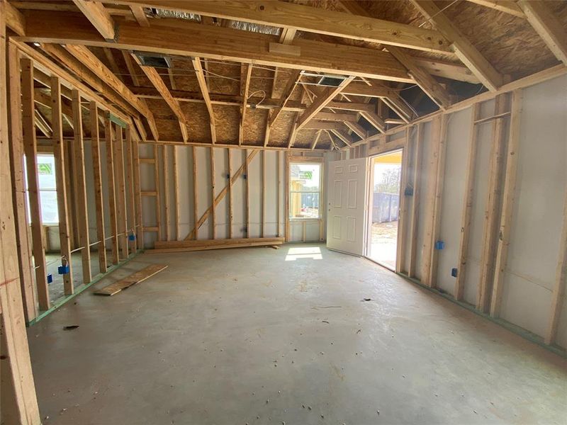 Living room. 9 Ft. Ceilings throughout