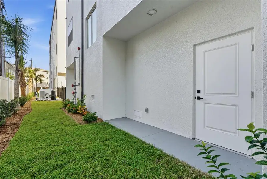 Exterior details and patio area of a home in , Treasure Island (Image 1). Exterior details and patio area of a home in , Treasure Island (Image 1).
