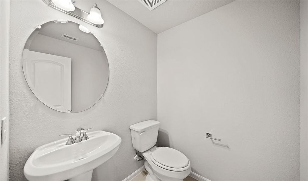 Loft powder room (*Photo not of actual home and used for illustration purposes only.)