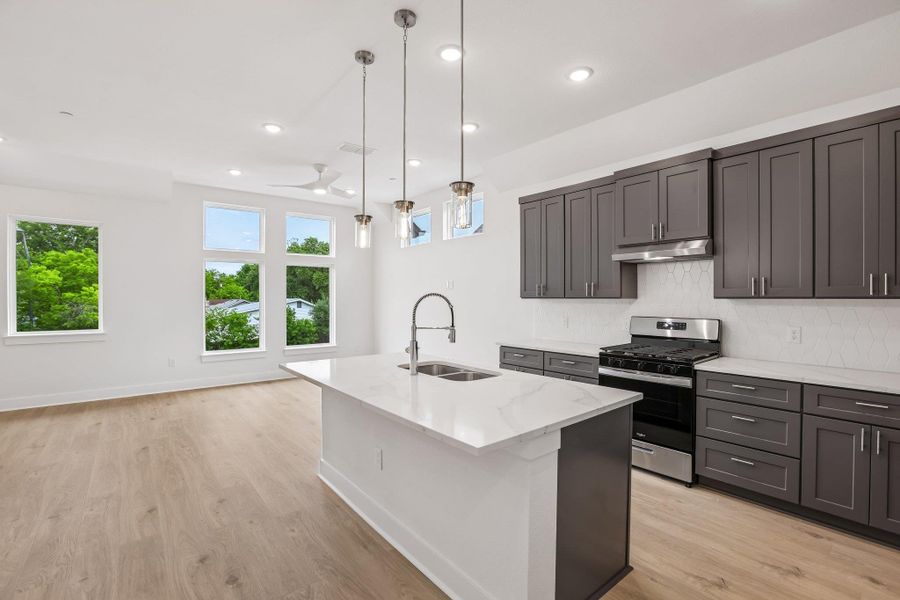 Built by Milestone CommunityBuilders, every detail shows-offsophisticated design, modernstyle, and a focus on easy cityliving.