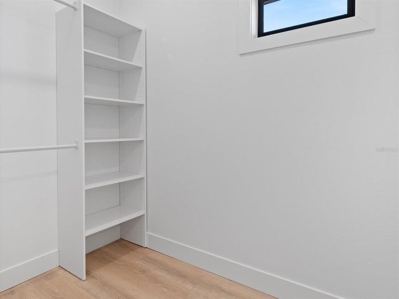 One of the Primary walk-in closets One of the Primary walk-in closets