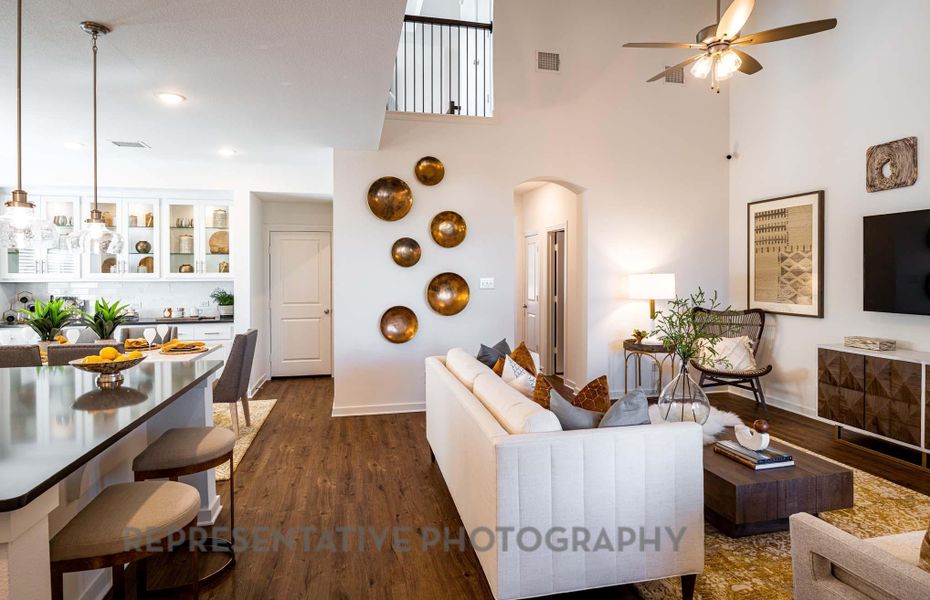 Furnished interior view inside a new home in Pomona, Manvel (Image 30). Furnished interior view inside a new home in Pomona, Manvel (Image 30).