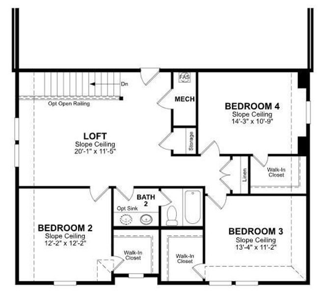 Beazer Homes Lake Pointe at Paloma Creek Rainier floorplan.