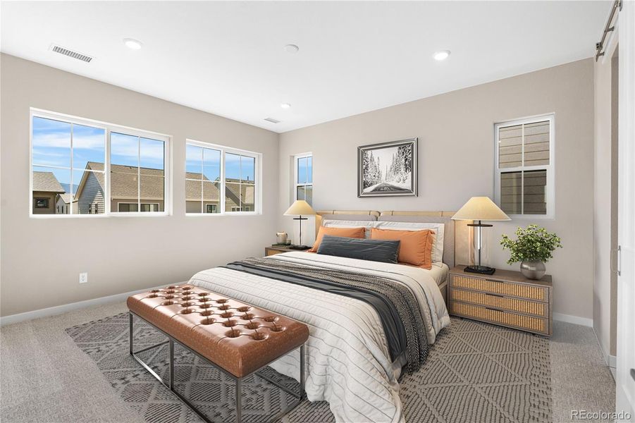 Furnished interior view inside a new home in Harmony at Solstice, Littleton (Image 14).