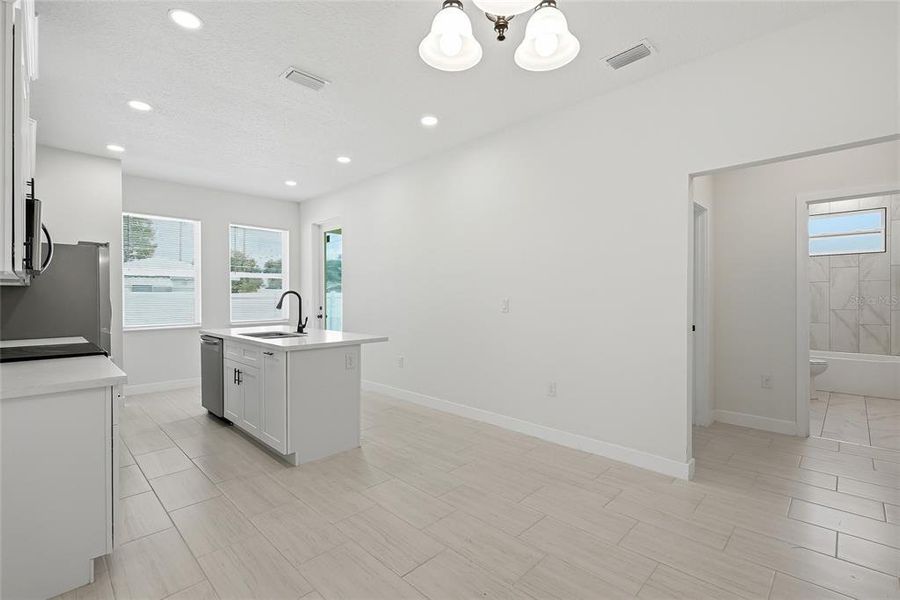 Furnished interior view inside a new home in , Tampa (Image 13). Furnished interior view inside a new home in , Tampa (Image 13).