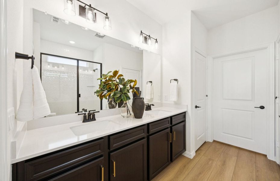 Furnished interior view inside a new home in Del Webb at Trinity Falls, McKinney (Image 17).
