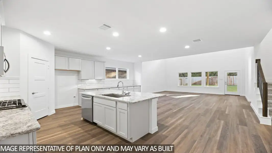 Furnished interior view inside a new home in Hills of Westlake, Conroe (Image 5).