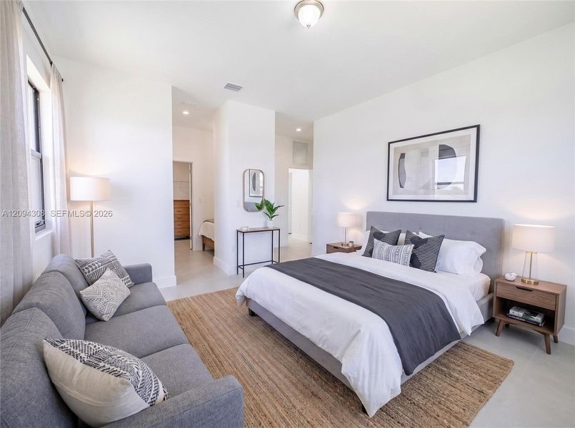 Furnished interior view inside a new home in , Miami (Image 5).