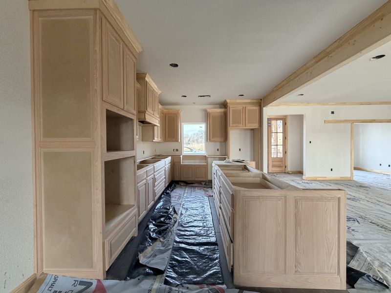 In-progress construction of a new home in Saddle Crest Estates, Weatherford, TX (Image 16).