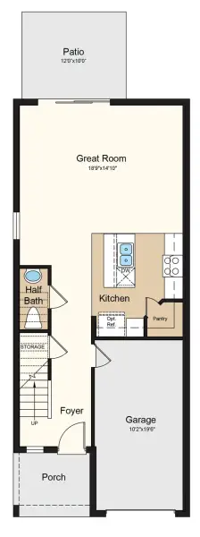 2D floor plan layout of this home in Skye Ranch Community Group Page, Sarasota, FL (Image 4).